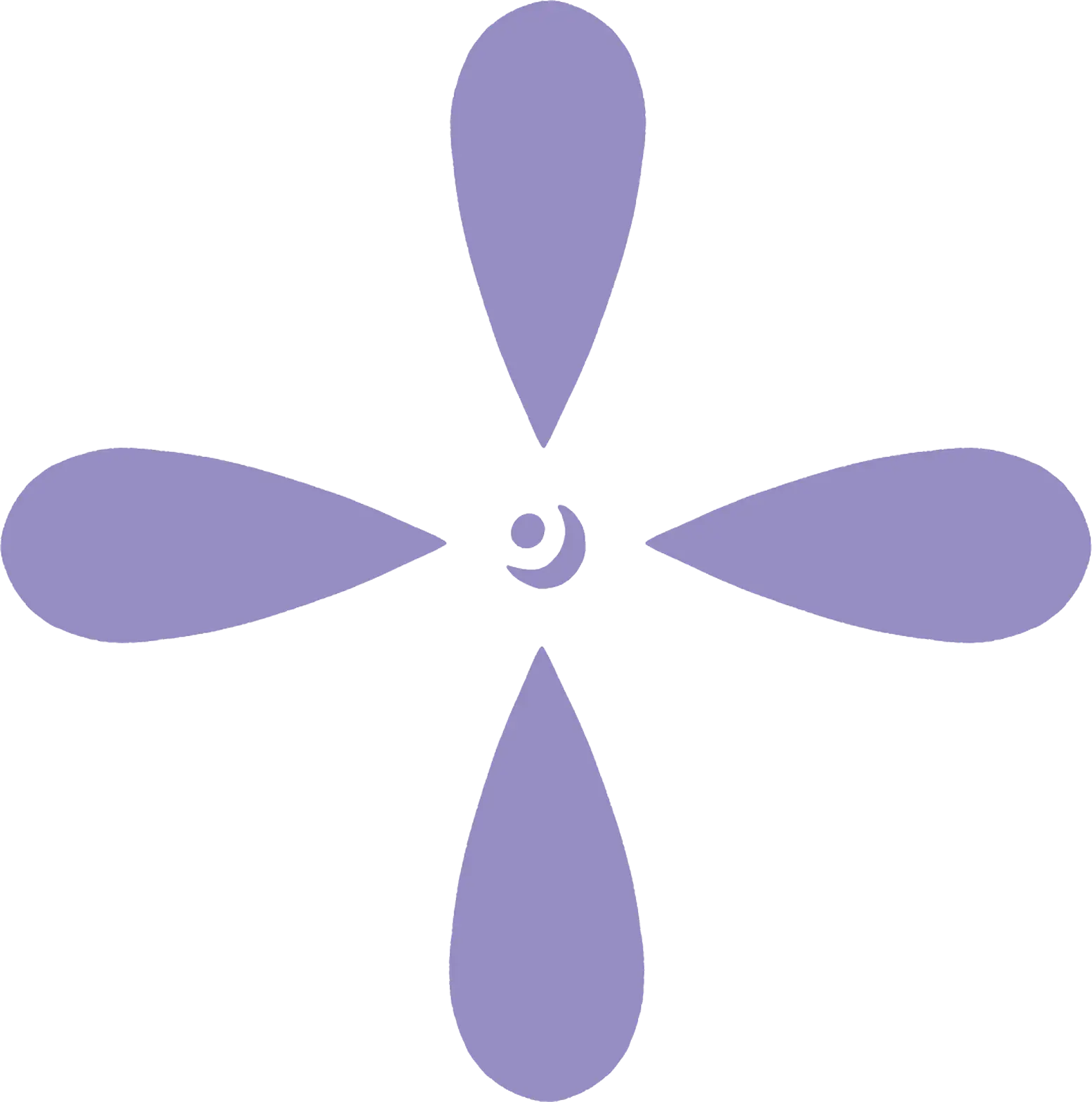 Signe de l'identité Cohésie - Fleur violette